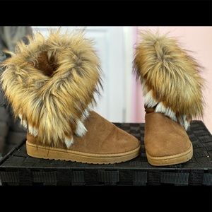 Brown Fur Boots